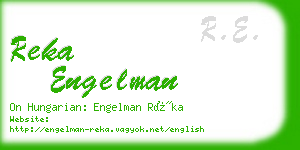 reka engelman business card